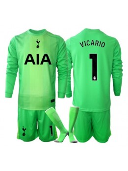 Tottenham Hotspur Guglielmo Vicario #1 Målvakt Replika Hemmakläder Barn 2025-26 Långärmad (+ byxor)